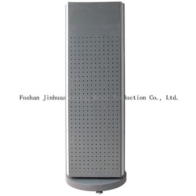 Kararlı L400mm W400mm Zemin Ayaklı Pegboard Spinner Rafı 3 Taraf