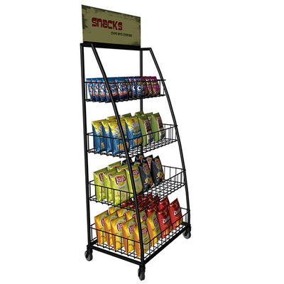 900 * 400 * 2000mm Soda Snack Süpermarket Teşhir Rafları, Süpermarket İçin Çelik Raf