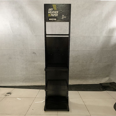 Depolama için Siyah Renkli D500mm H2000mm Ekran Raf Standı