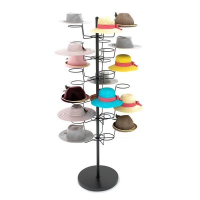 6 Lastikler Kask Vitrin Zemin Metal Şapka Güneş Şapkası Anne Bebek Fedora Cap Için Ekran Standı