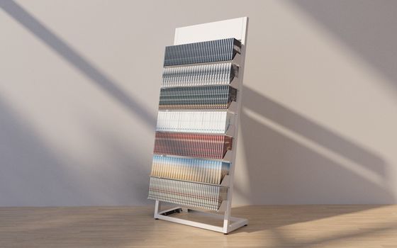 650mm Uzunluk Metal Dergi Vitrin