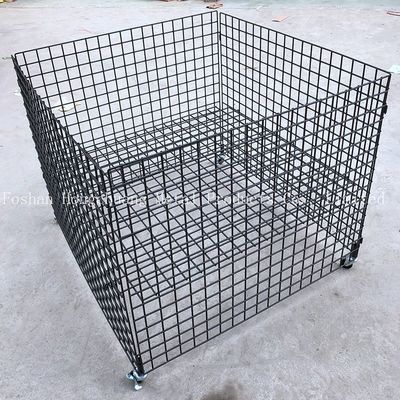 Alışveriş Merkezi Taşınabilir Metal Kafes Arabası Tekerlek Kafesi Arabası Yastık Depolama Kafesi Arabası ile Basit Modern Tasarım
