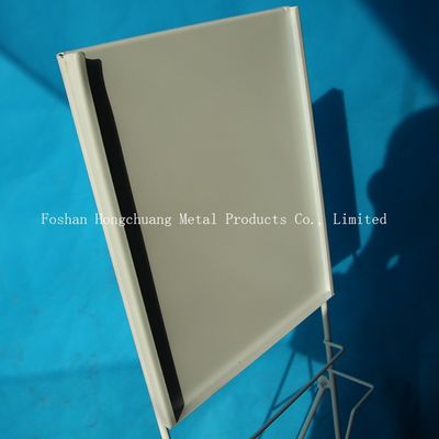 Taşınabilir TUV Onayı H1000mm Metal Dergi Vitrin, Beyaz Kitap rafları
