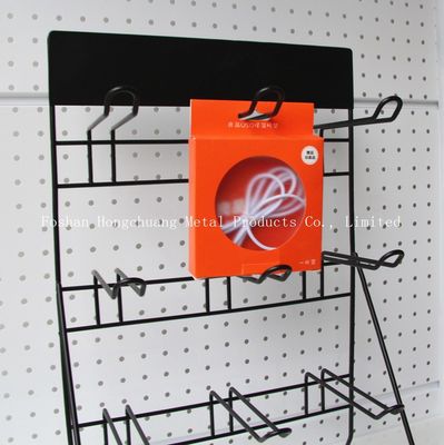 Siyah H500mm W310mm Pil Ekran Rafı, Garaj Duvarı Alet Rafı Pegboard