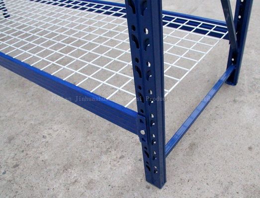 1880mm Uzunluk 600mm Genişlik Depo Depolama Rafları Mavi Renk