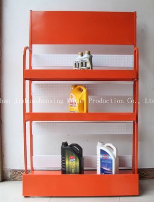Zemin Başına Yağlama Yağı İçin 3 Tier TUV Onaylı Metal Yağ Teşhir Standı