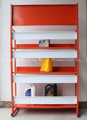 Zemin Başına Yağlama Yağı İçin 3 Tier TUV Onaylı Metal Yağ Teşhir Standı