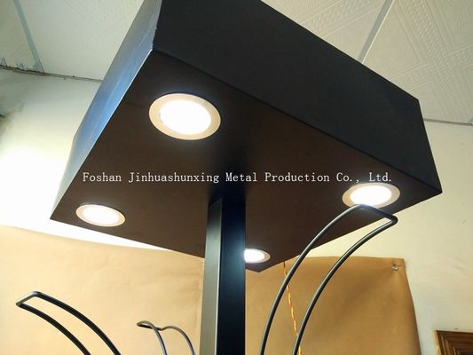 L700mm W700mm Araba Aksesuarları Vitrin, Kancalı Kask Ekran Standları