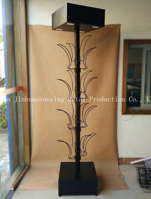 L700mm W700mm Araba Aksesuarları Vitrin, Kancalı Kask Ekran Standları