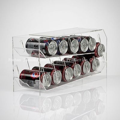 Taşınabilir TÜV İki Lastik Sertifikası İçecek İçin Şeffaf Akrilik Saklama Kutusu, Plastik Konserve Gıda Kiler Depolama Rafı