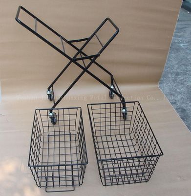 Tekerlekli İki Katlı Katlanır 950mm Yükseklik 600mm Genişlik Tenis Sepeti
