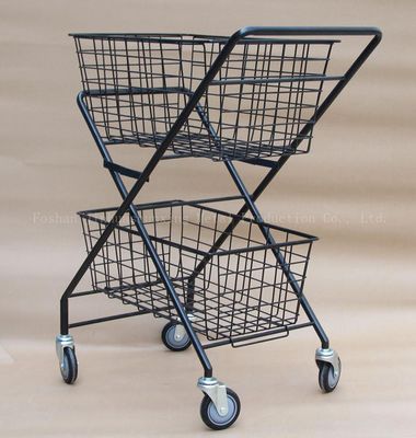 Tekerlekli İki Katlı Katlanır 950mm Yükseklik 600mm Genişlik Tenis Sepeti