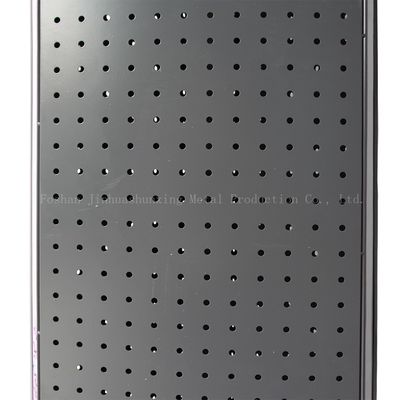 Kararlı L400mm W400mm Zemin Ayaklı Pegboard Spinner Rafı 3 Taraf