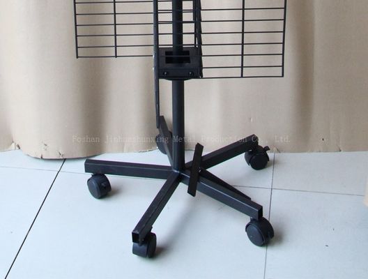 Dört Taraflı W500mm H1800mm Döner Vitrin ， Cep telefonu aksesuarları kancalı vitrin