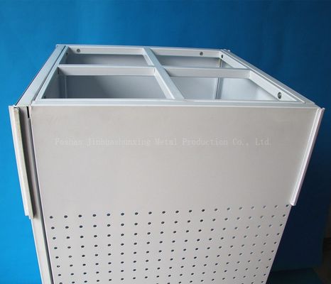 540mm Uzunluk 1440mm Yükseklik Dönen Vitrin, Dönen Pegboard Ekran Dört Taraflı