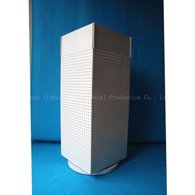 540mm Uzunluk 1440mm Yükseklik Dönen Vitrin, Dönen Pegboard Ekran Dört Taraflı