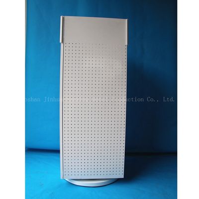 540mm Uzunluk 1440mm Yükseklik Dönen Vitrin, Dönen Pegboard Ekran Dört Taraflı