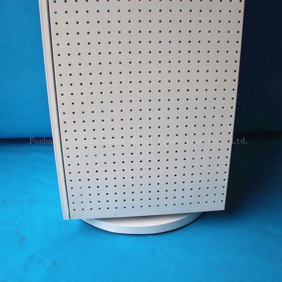 540mm Uzunluk 1440mm Yükseklik Dönen Vitrin, Dönen Pegboard Ekran Dört Taraflı