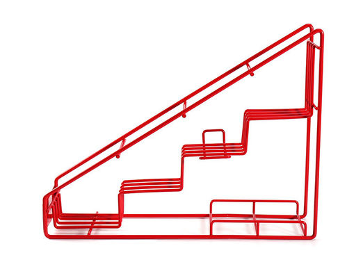 Şurup Şişesi Metal Depolama Rafı Cam Şişe Merdiveni Vitrin