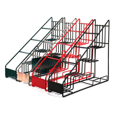 Şurup Şişesi Metal Depolama Rafı Cam Şişe Merdiveni Vitrin