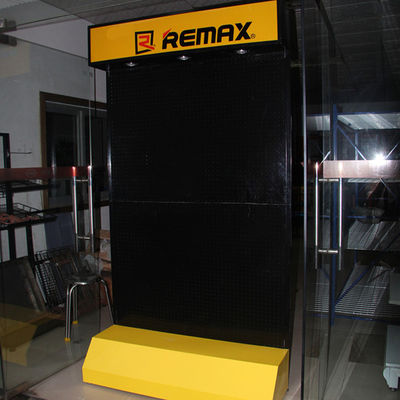 Cep Telefonu Aksesuarları için Derinlik 400mm Yükseklik 2200mm Pegboard Ekran Rafı
