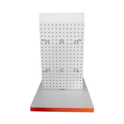 Özel Logo 380mm Genişlik 589mm Yükseklik Pegboard Alet Rafı Zemin Ayakta