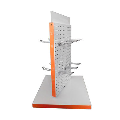 Özel Logo 380mm Genişlik 589mm Yükseklik Pegboard Alet Rafı Zemin Ayakta