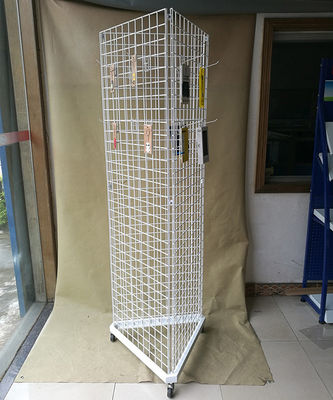 Tekerler ile Üç Taraflı L650mm H1828mm Spor Ekipmanları Depolama Rafı