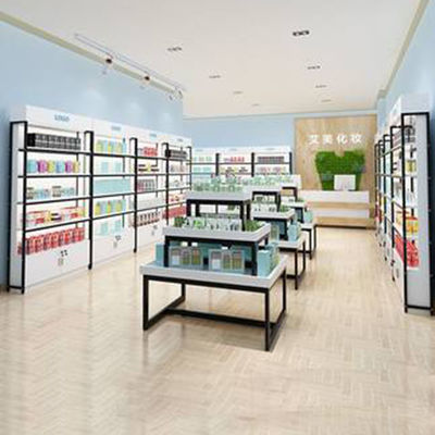 Süpermarket Üç Katlı Promosyon Masası Anne ve Çocuk Mağazası Kozmetik İstifleme Teşhir Dolabı