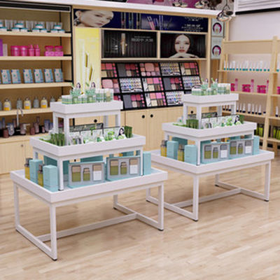 Süpermarket Üç Katlı Promosyon Masası Anne ve Çocuk Mağazası Kozmetik İstifleme Teşhir Dolabı