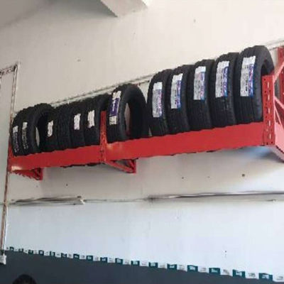 LH Özel Logo Ağır Hizmet Tipi Lastik Raf Rafı, Duvara Asılı Lastik Rafı Kalınlaştırılmış, Mağaza için Çelik Vitrin