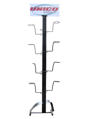 1800mm Yükseklik Spor Ekipmanları Depolama Rafı, Kask Ekran Rafı 4 Katmanlı