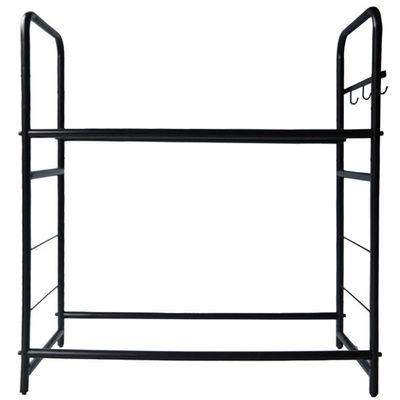 Yükseklik 1250mm Uzunluk 1180mm Kancalı Lastik Depo Rafı