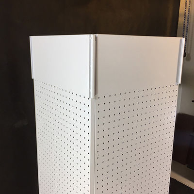 H1440mm W540mm Pegboard Vitrin, Tezgah Üstü Pegboard Spinner Rafı Dört Taraflı