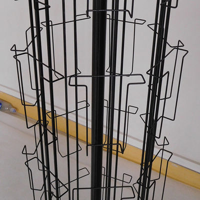 L1680mm W350mm Dönen Perakende Teşhir Standı, Dönen Kartpostal Ekran Metal