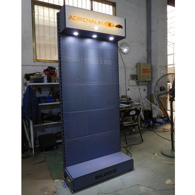 Şık 375mm Derinlik 1030mm Uzunluk Kancalı Pegboard Tel Raf