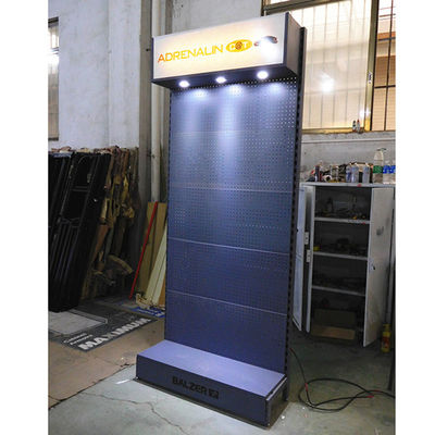 Şık 375mm Derinlik 1030mm Uzunluk Kancalı Pegboard Tel Raf