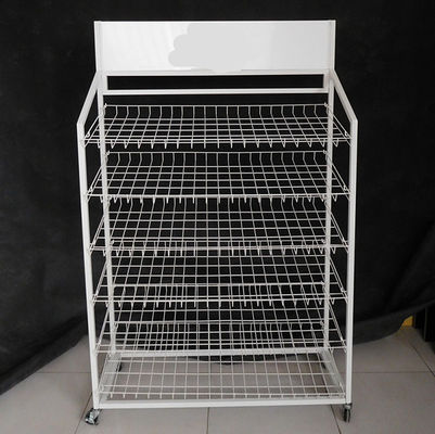 485mm Derinlik 1680mm Yükseklik Çeşitli Renklerde Süpermarket Teşhir Rafları