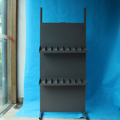 Ağır Hizmet Genişliği 485mm Derinlik 485mm Pegboard Ekran Rafı Çift Yüz