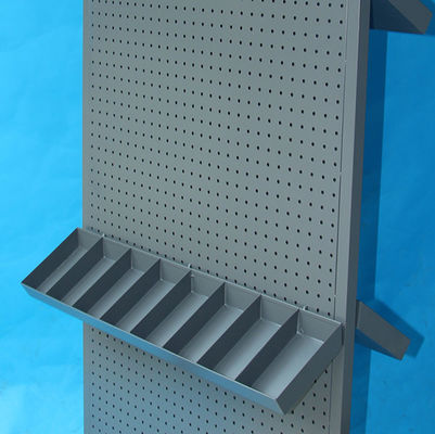 Ağır Hizmet Genişliği 485mm Derinlik 485mm Pegboard Ekran Rafı Çift Yüz