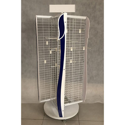 Perakende Mağazası İçin Beyaz Uzunluk 600mm Genişlik 550mm Döner Ekran Standı