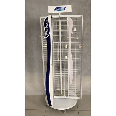 Perakende Mağazası İçin Beyaz Uzunluk 600mm Genişlik 550mm Döner Ekran Standı