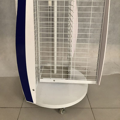 Perakende Mağazası İçin Beyaz Uzunluk 600mm Genişlik 550mm Döner Ekran Standı