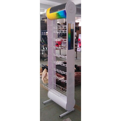 Modern Stil Özel Beyaz Renkli Pil Ekran Rafı 600 * 355 * 2030mm