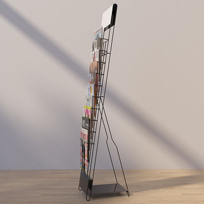 Özelleştirilmiş Dergi Süpermarket Teşhir Rafları Uzunluğu 250mm Yükseklik 1310mm