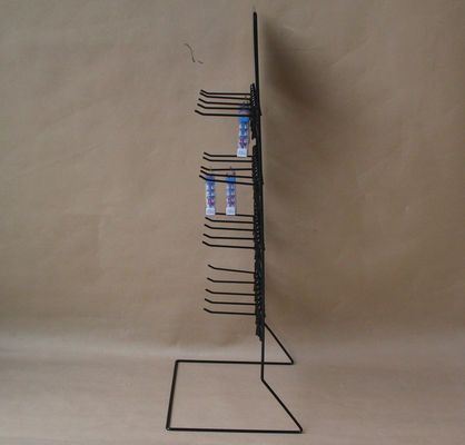 Tezgah için Özelleştirilmiş Logo Metal W550mm Pil Perakende Teşhir Rafı