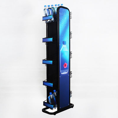 5 Katlı Maden Suyu Rafı Logolu Metal 240W*500L*1450mmH