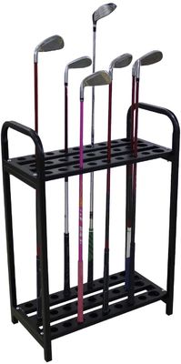 9 Delikli 4 X 10.5 X 29 İnç Golf Çanta Organizatör Kulübü Teşhir Atıcı Rafı