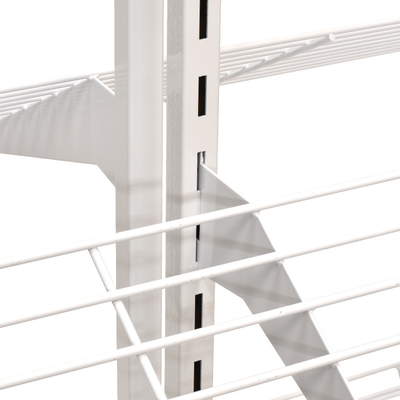 12 Raflı Çift Taraflı Merchandiser Vitrin 3 &quot;Tekerlekler