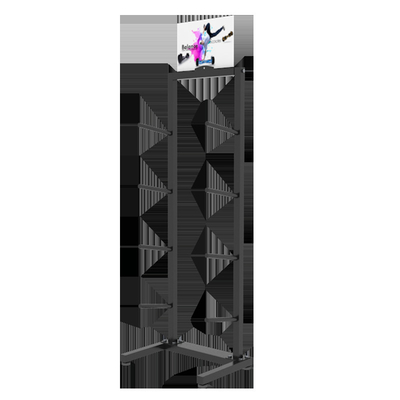 370x550x1500mm Spor Ekipmanları Depolama Rafı Bisiklet Vitrin